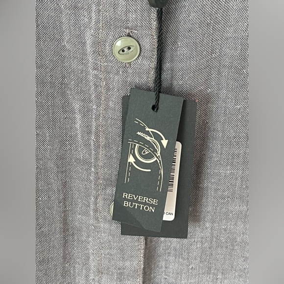 Men’s John Varvatos ⭐️ U.S.A. Reversible Long Sleeve Sport Shirts - Picture 8 of 16